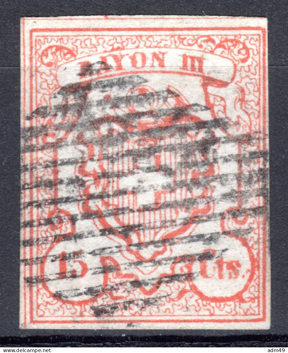 SCHWEIZ, 1852 Rayon III Nr. 19, Ziegelrot, Gestempelt - 1843-1852 Federal & Cantonal Stamps