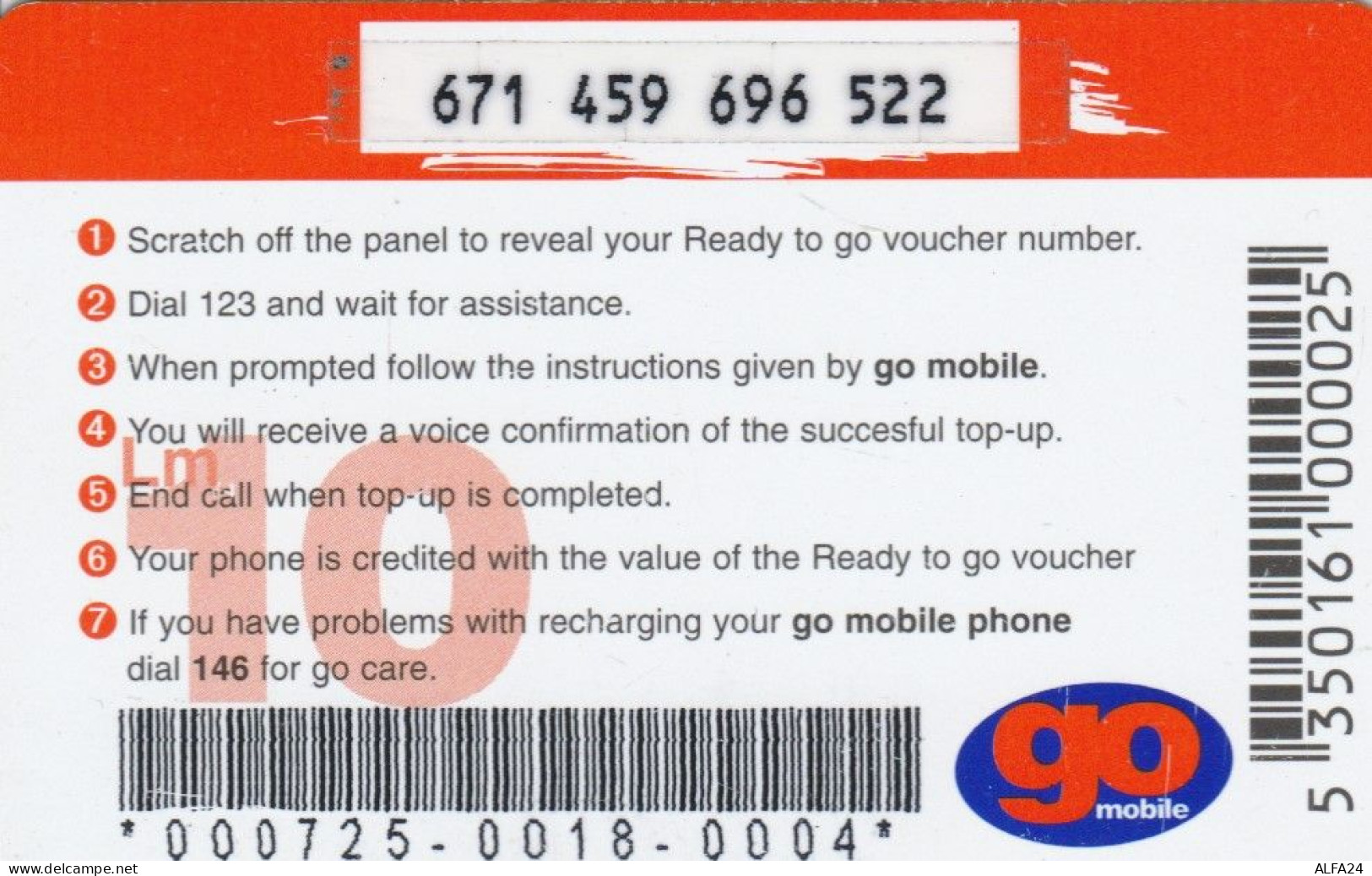 PREPAID PHONE CARD MALTA (CK2599 - Malte