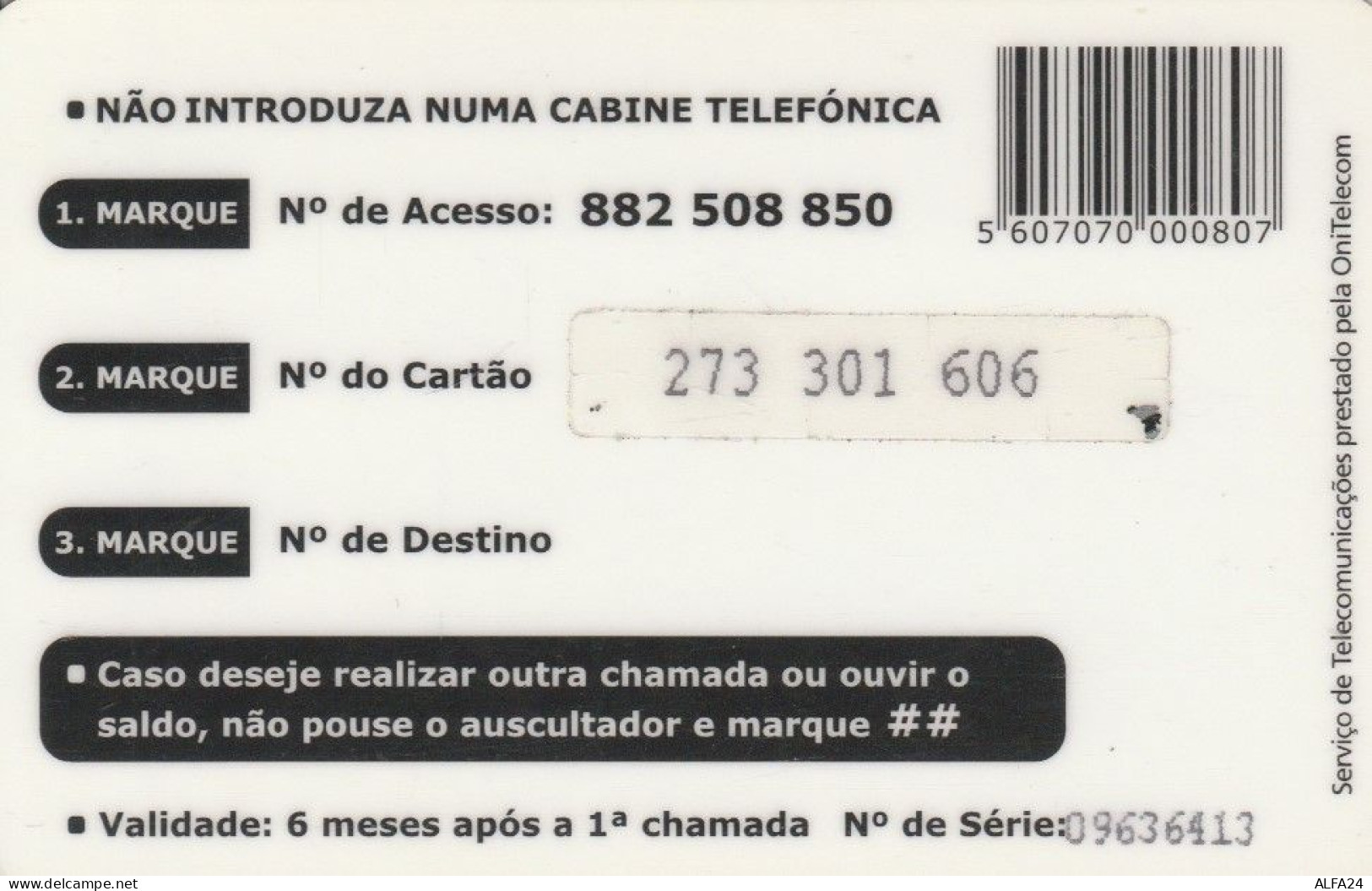 PREPAID PHONE CARD PORTOGALLO (CK2587 - Portugal