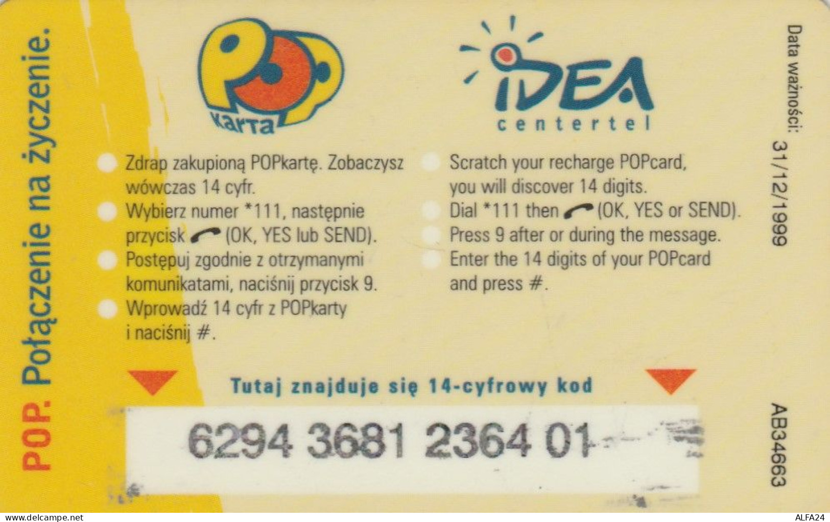 PREPAID PHONE CARD POLONIA (CK3556 - Poland