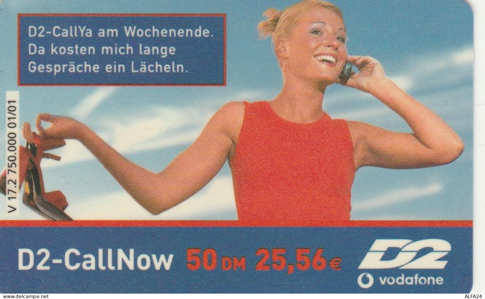 PREPAID PHONE CARD GERMANIA VODAFONE (CK3548 - GSM, Voorafbetaald & Herlaadbare Kaarten