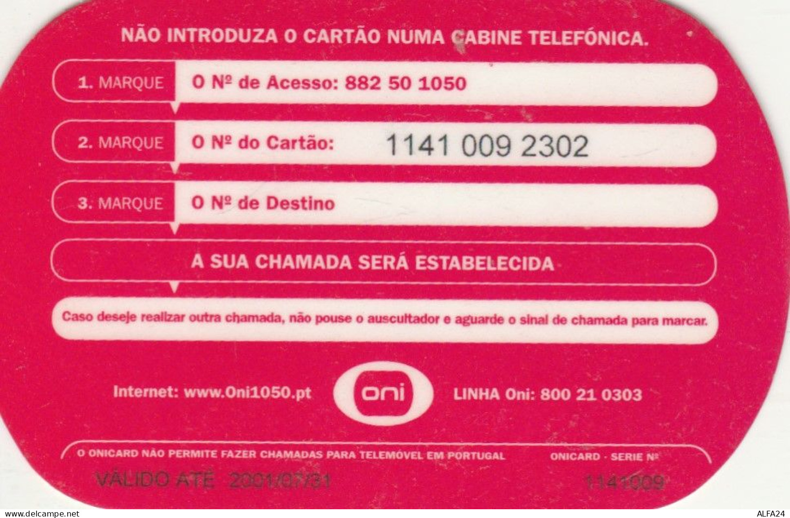 PREPAID PHONE CARD PORTOGALLO (CK3531 - Portugal