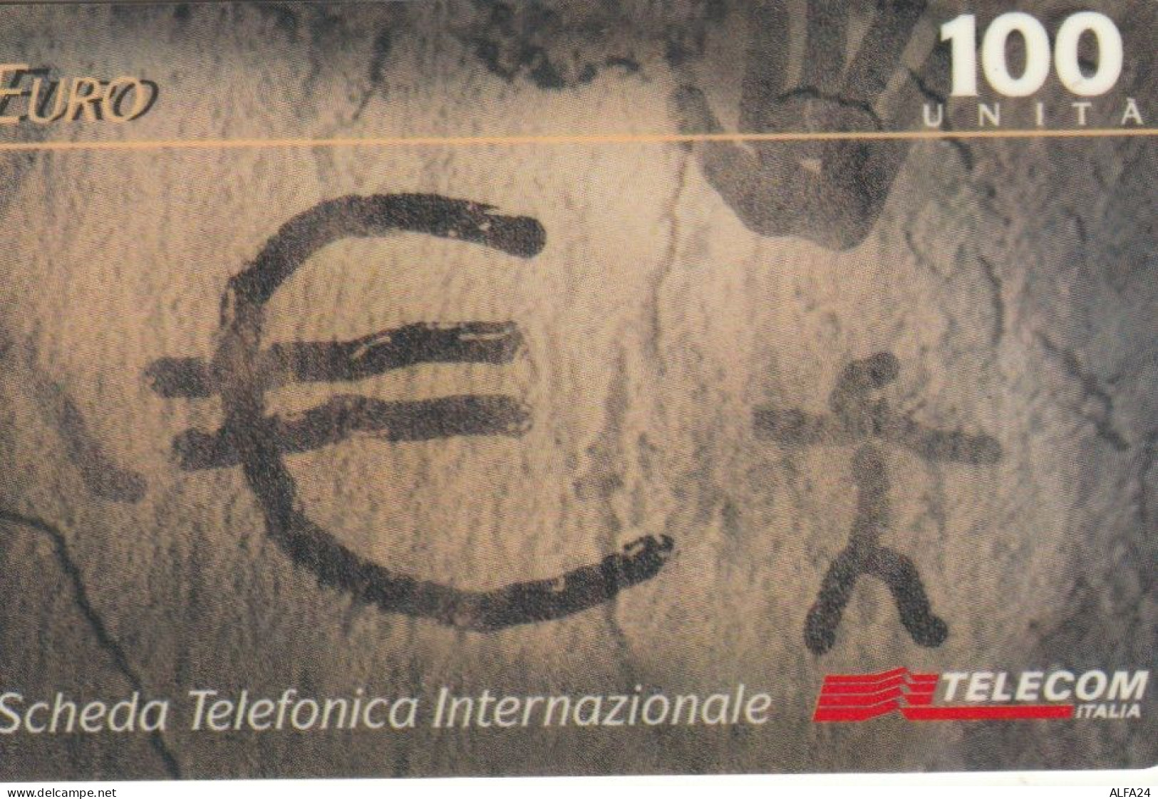 PREPAID PHONE CARD ITALIA 100 U TELECOM EAU (CK3211 - Schede GSM, Prepagate & Ricariche