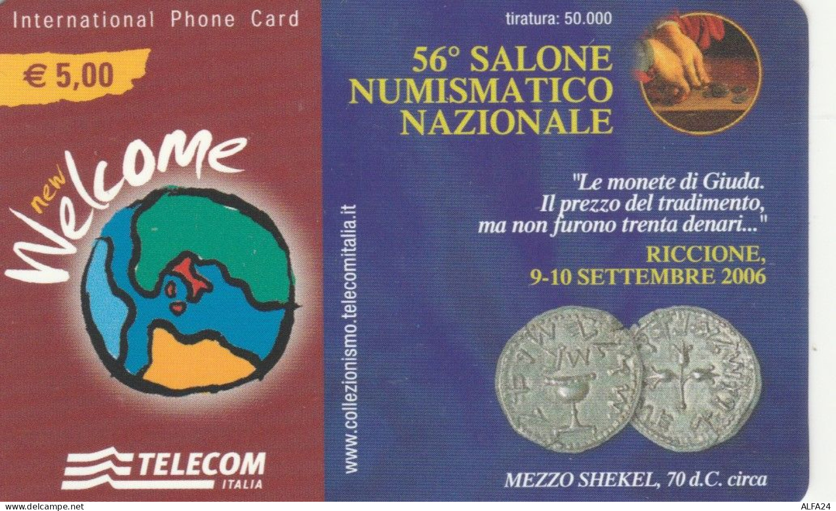 PREPAID PHONE CARD ITALIA WELCOME WBL (CK3221 - Schede GSM, Prepagate & Ricariche