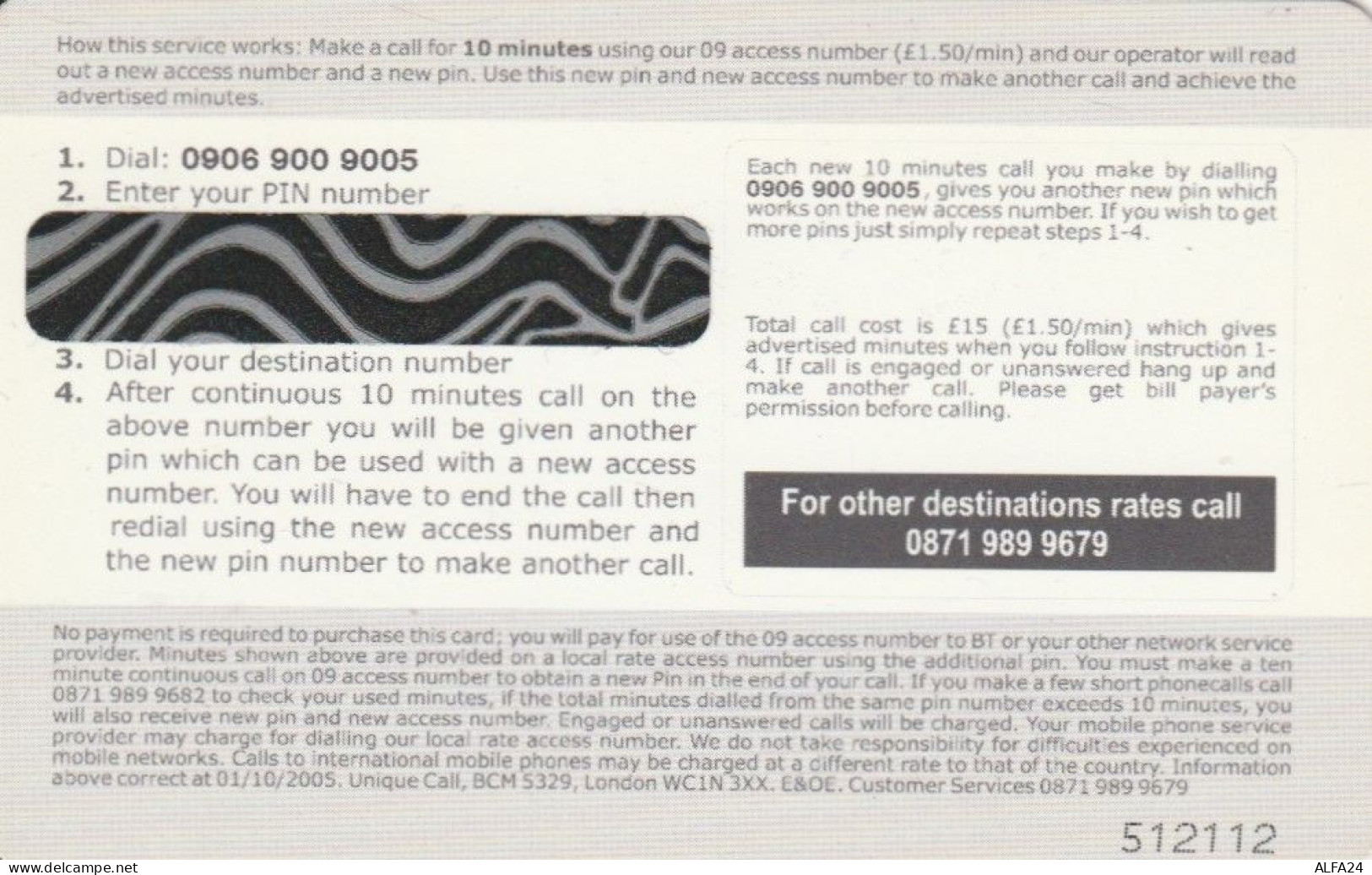 PREPAID PHONE CARD REGNO UNITO (CK3077 - BT Cartes Mondiales (Prépayées)