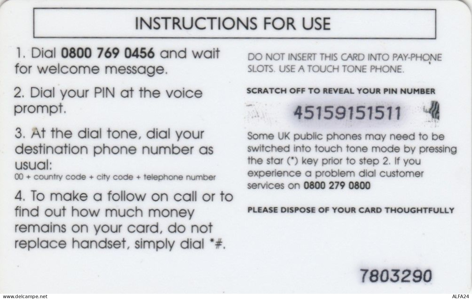 PREPAID PHONE CARD REGNO UNITO (CK4480 - BT Global Cards (Prepaid)