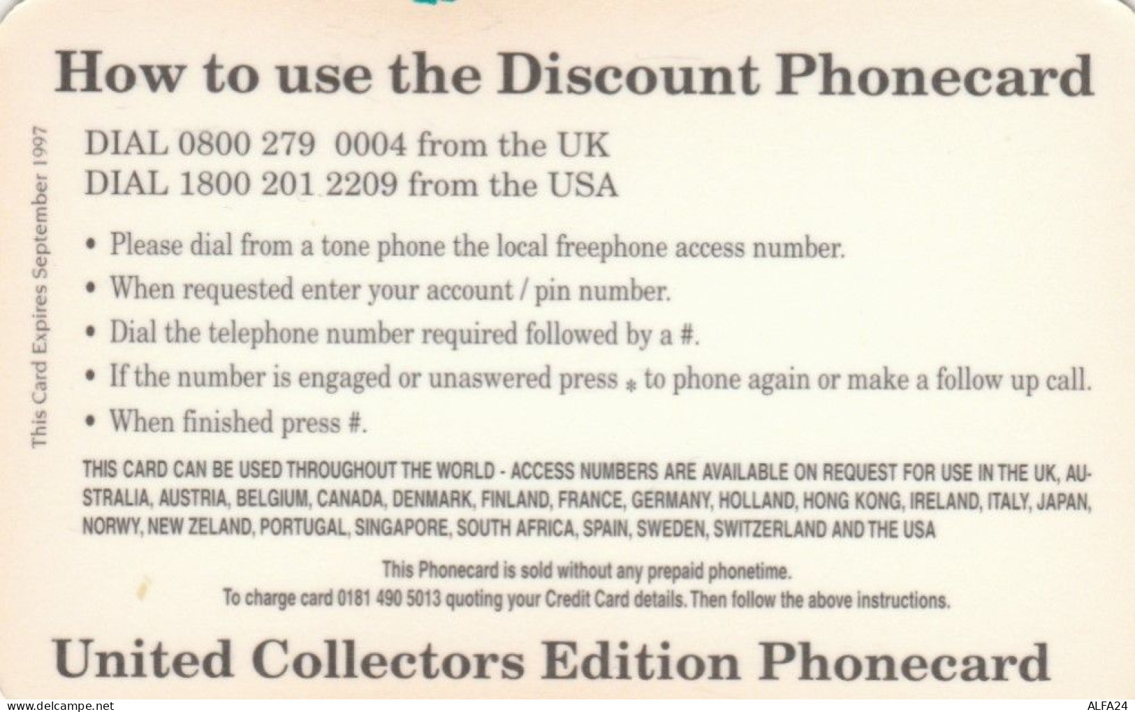 PREPAID PHONE CARD REGNO UNITO LADY DIANA (CK4462 - BT Cartes Mondiales (Prépayées)