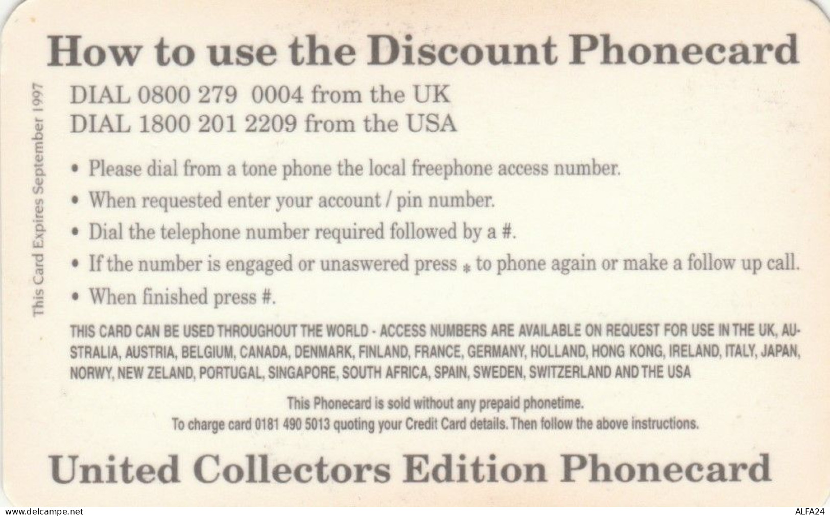 PREPAID PHONE CARD REGNO UNITO LADY DIANA (CK4464 - BT Global Cards (Prepaid)