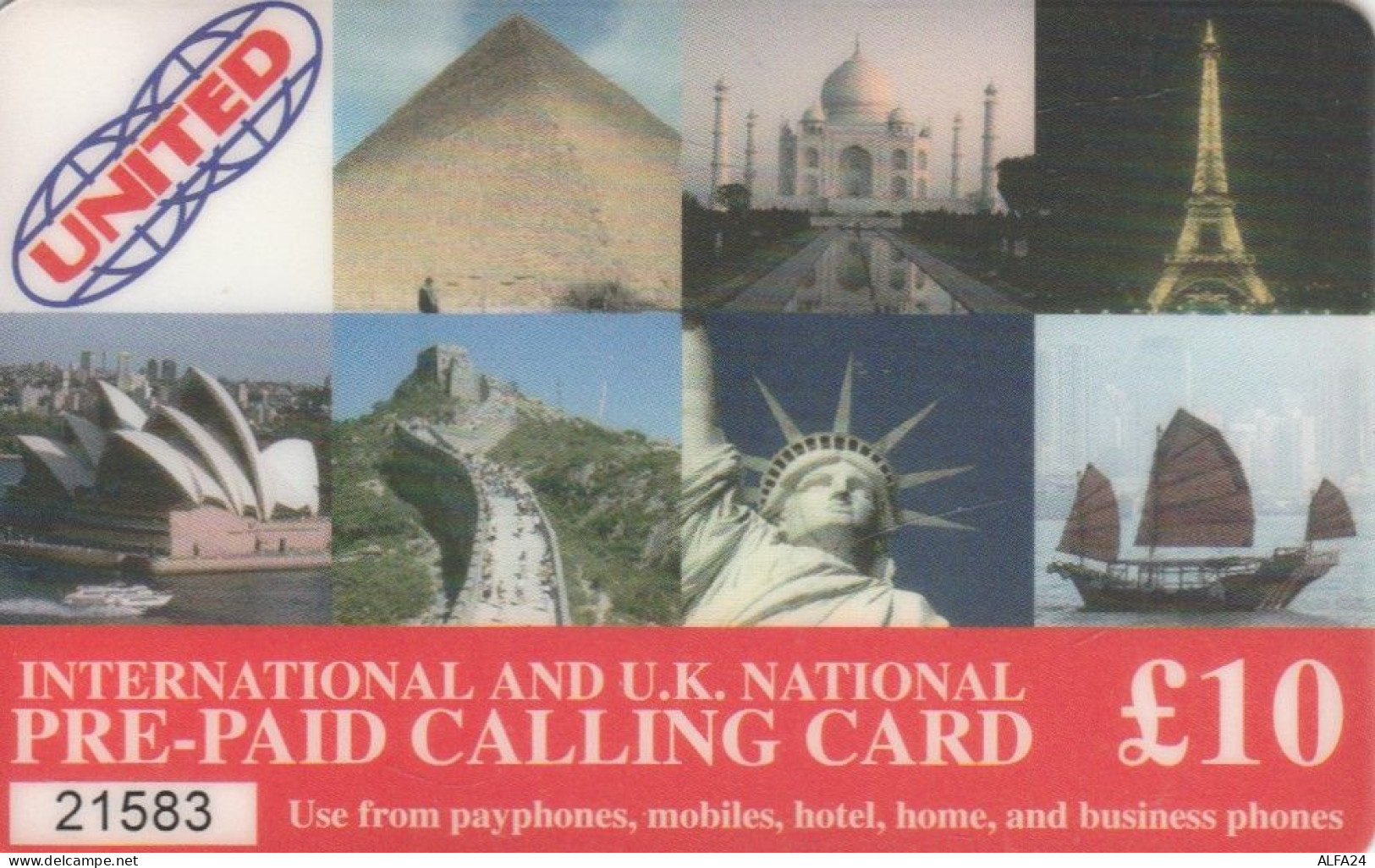 PREPAID PHONE CARD REGNO UNITO (CK4267 - BT Kaarten Voor Hele Wereld (Vooraf Betaald)