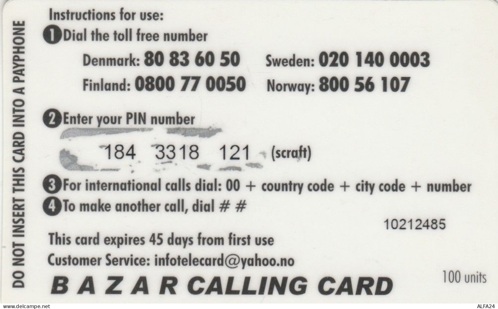 PREPAID PHONE CARD NORVEGIA (CK4266 - Norway