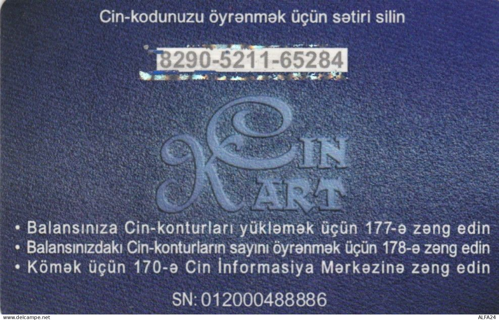 PREPAID PHONE CARD AZERBAJAN (CK4620 - Azerbaiyan