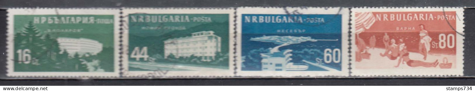 Bulgaria 1958 - Bulgarian Spa Homes And Places(1), Mi-Nr. 1048/51, Used - Oblitérés