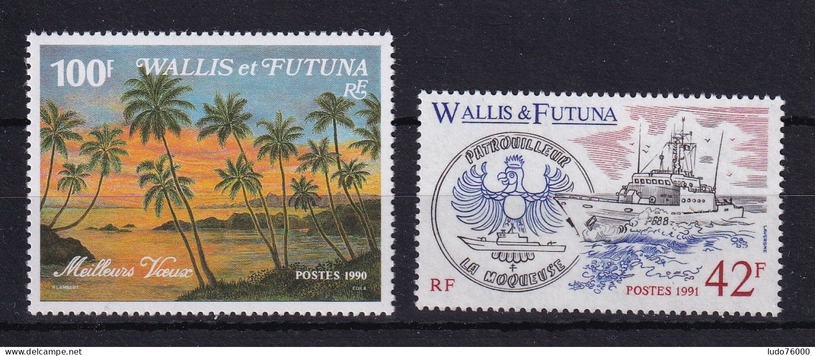 D 743 / WALLIS ET FUTUNA / N° 404A/405 NEUF** COTE 5.10€ - Colecciones & Series