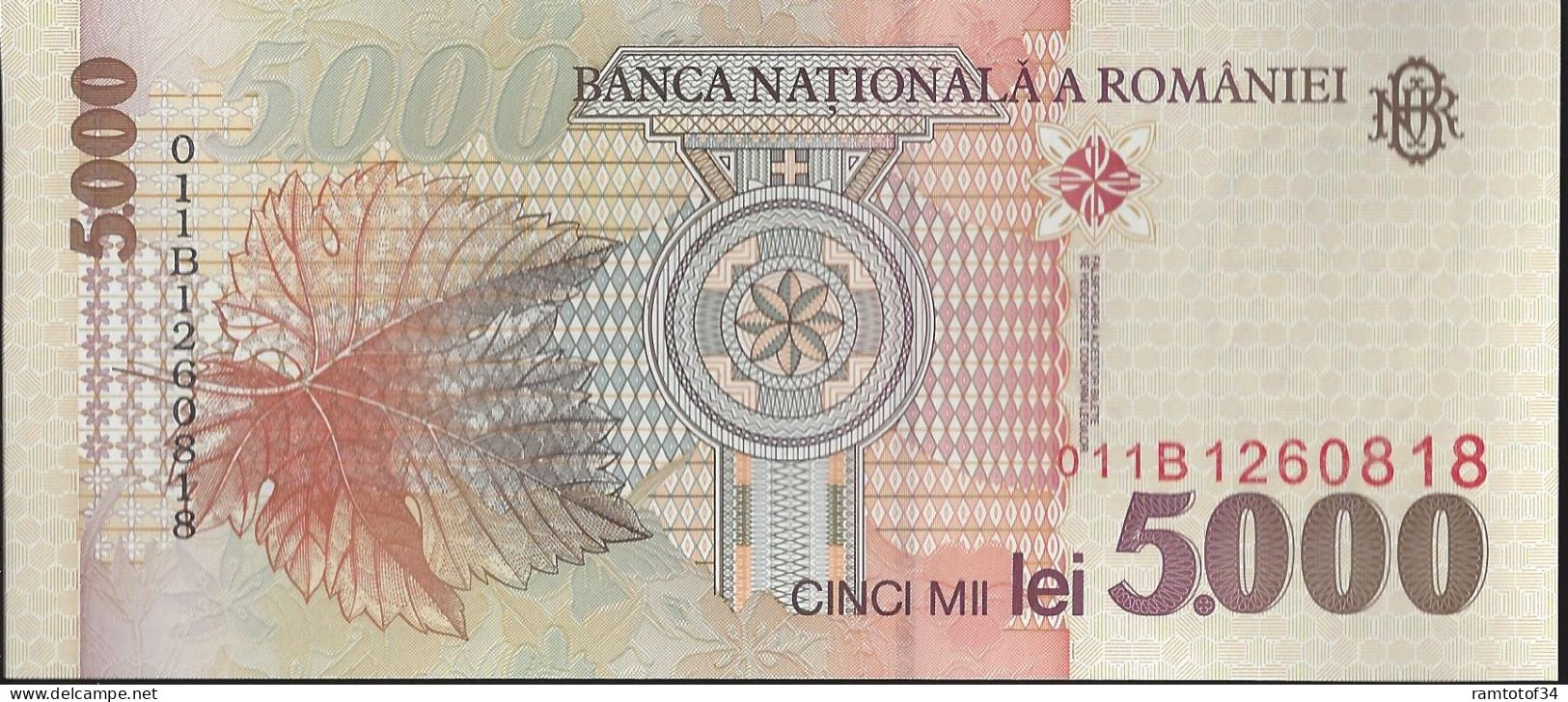 ROUMANIE - 5000 Lei 1998 UNC - Roumanie