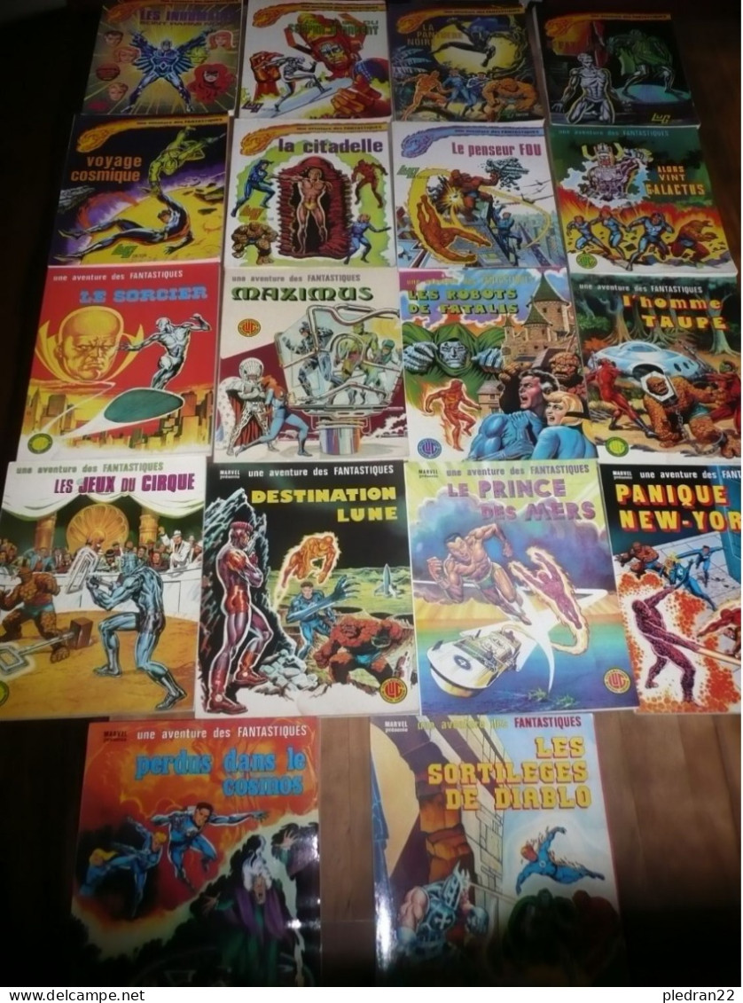 BANDE DESSINEE BD STAN LEE JACK KIRBY LES FANTASTIQUES N° 1 à 17 + N° 19 LUG EDITEUR MARVEL 1973 à 1979 - Sonstige & Ohne Zuordnung