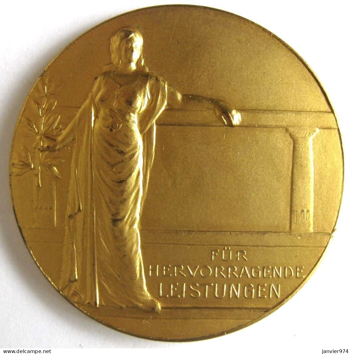 Médaille Für Hervorragende Leistungen Hamburg 1928 - Otros & Sin Clasificación