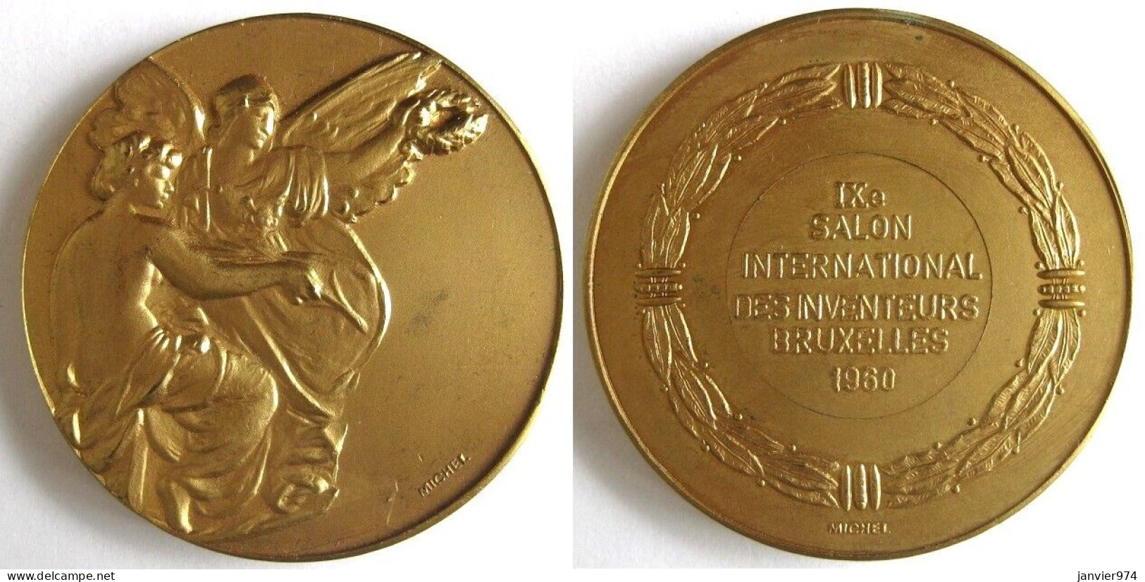 Médaille 9e Salon International Des Inventeurs Bruxelles 1960 Par Michel - Autres & Non Classés