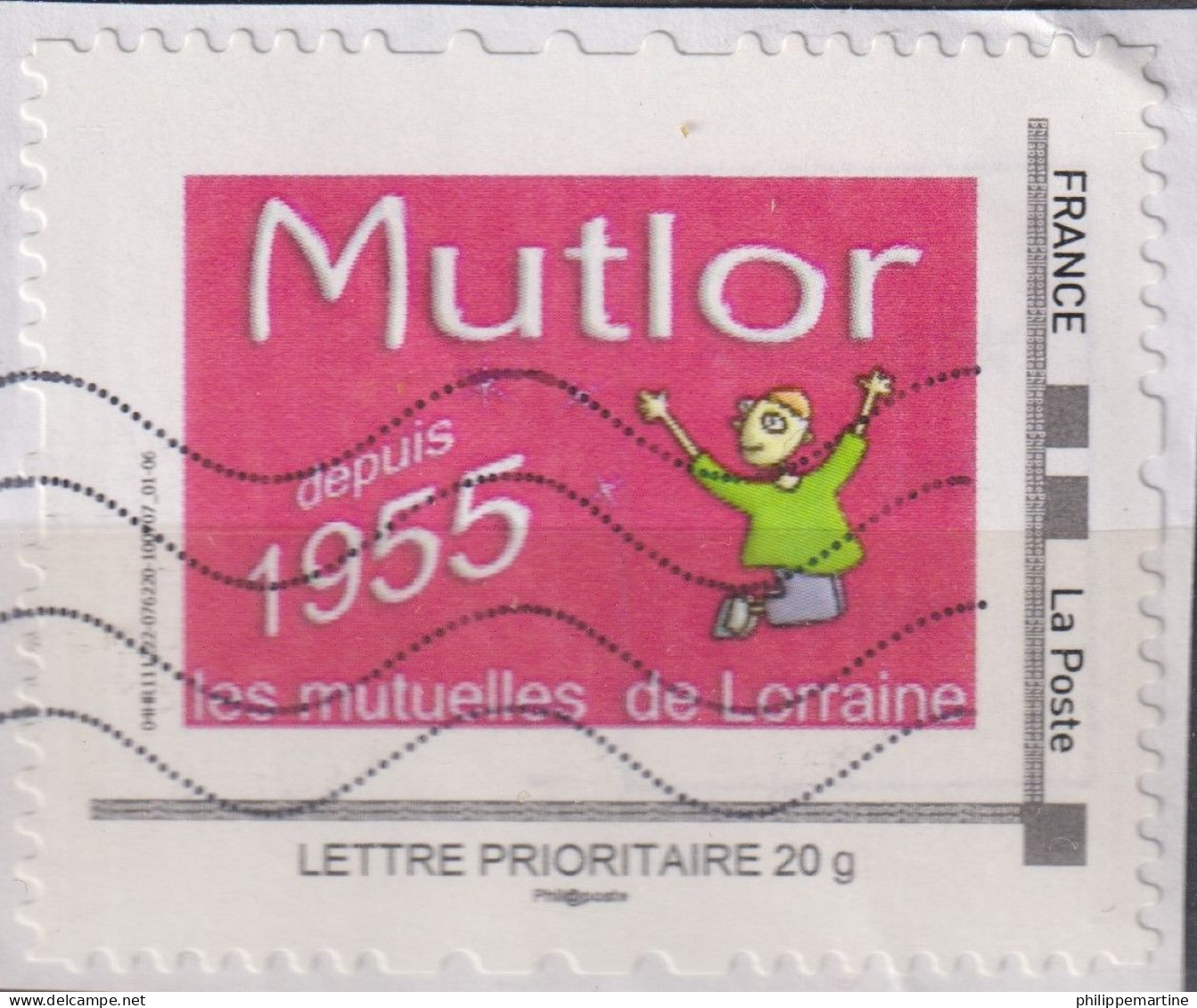 Montimbramoi "Mutlor Depuis 1955 - Les Mutuelles De Lorraine" Sur Fragment - Usados