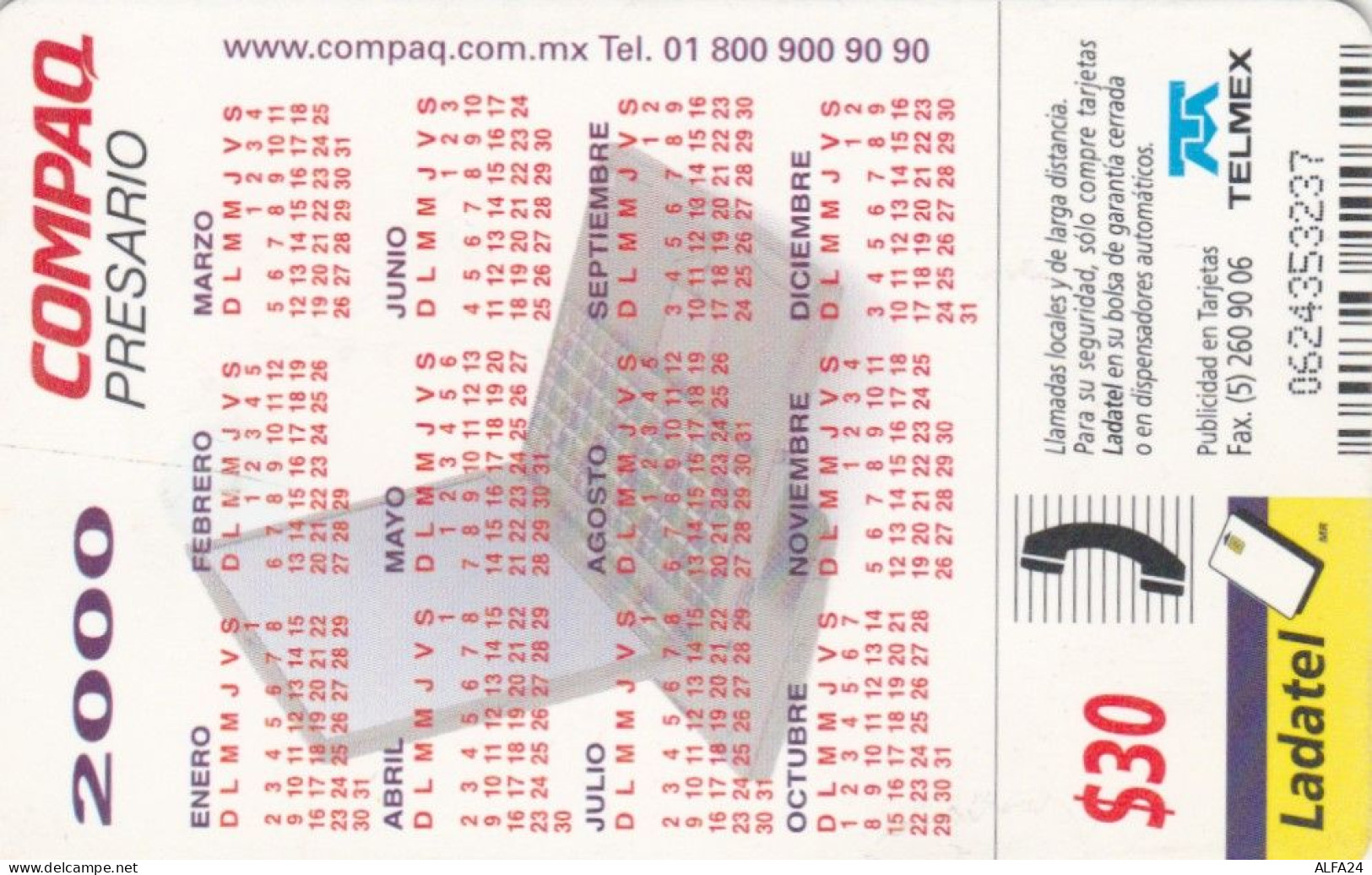 PHONE CARD MESSICO (CK5984 - Mexique