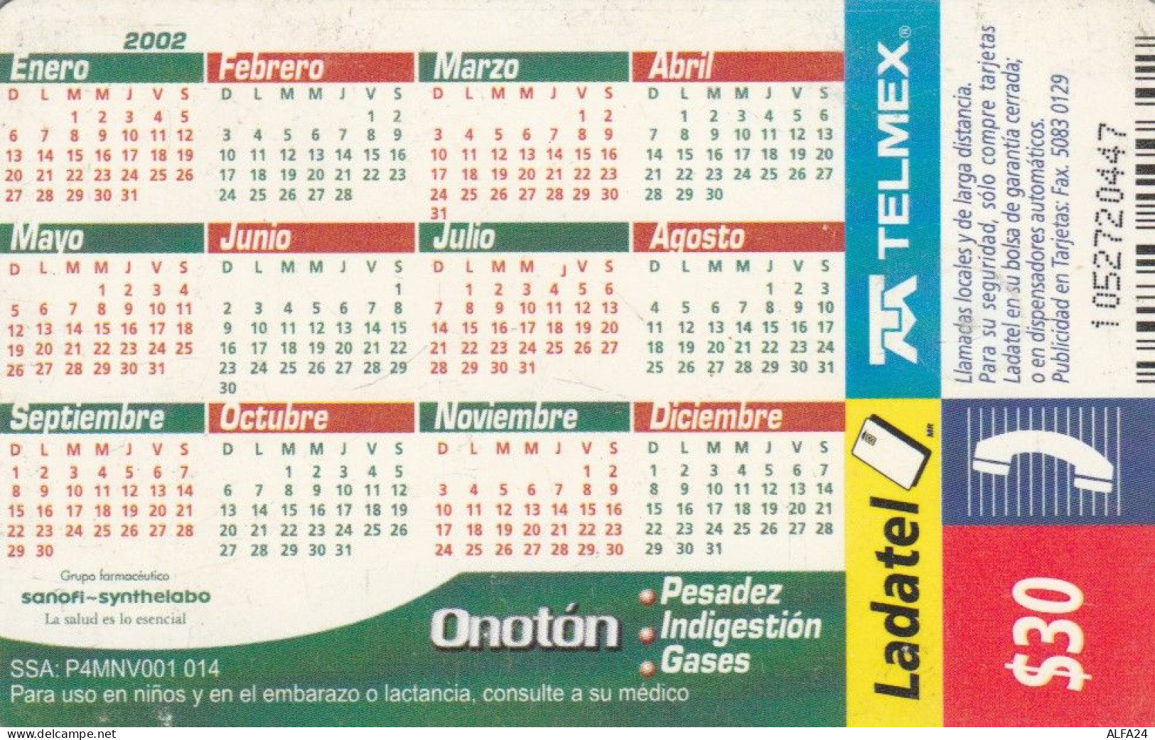 PHONE CARD MESSICO (CK5979 - Mexiko