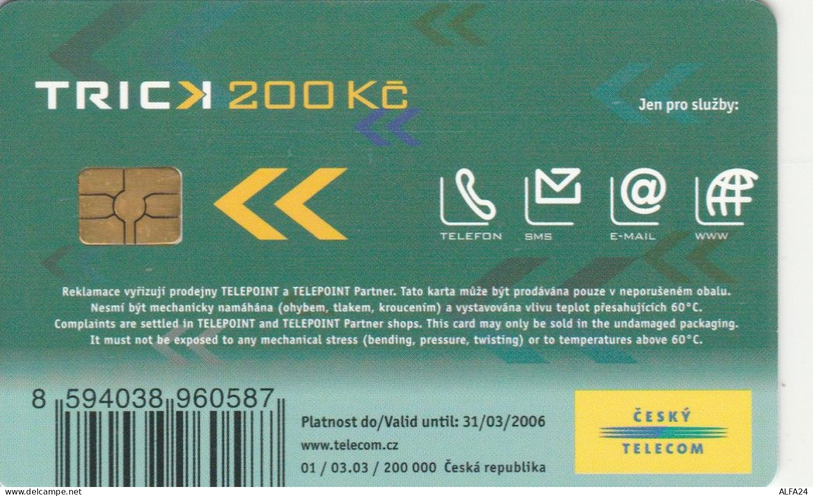 PHONE CARD REPUBBLICA CECA (CK5893 - Tchéquie
