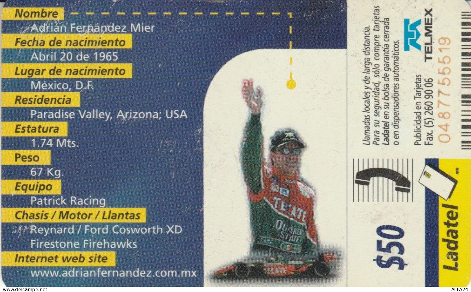 PHONE CARD MESSICO (CK5858 - Mexico