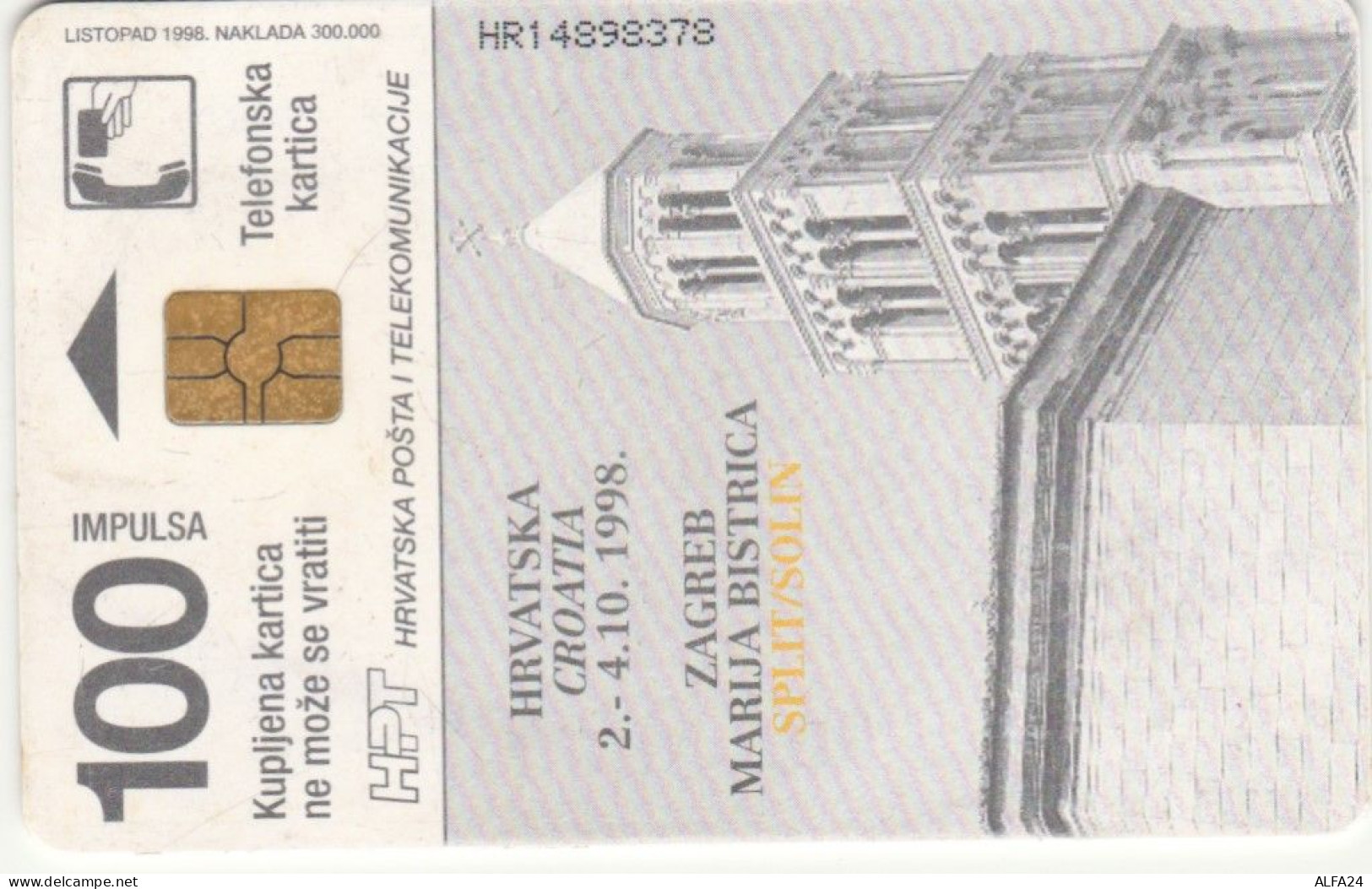 PHONE CARD CROAZIA PAPA (CK5790 - Croatie