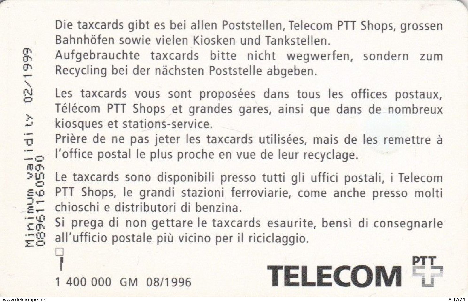 PHONE CARD SVIZZERA (CK5659 - Suisse