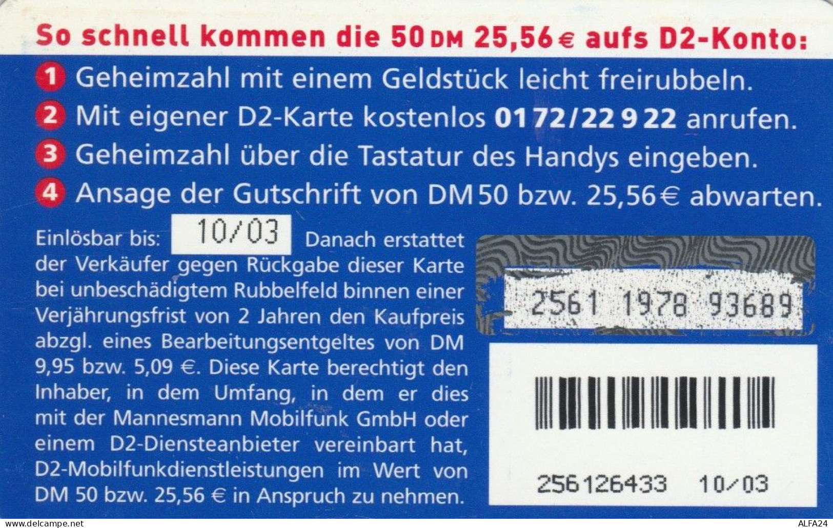 PREPAID PHONE CARD GERMANIA (CK5512 - [2] Prepaid