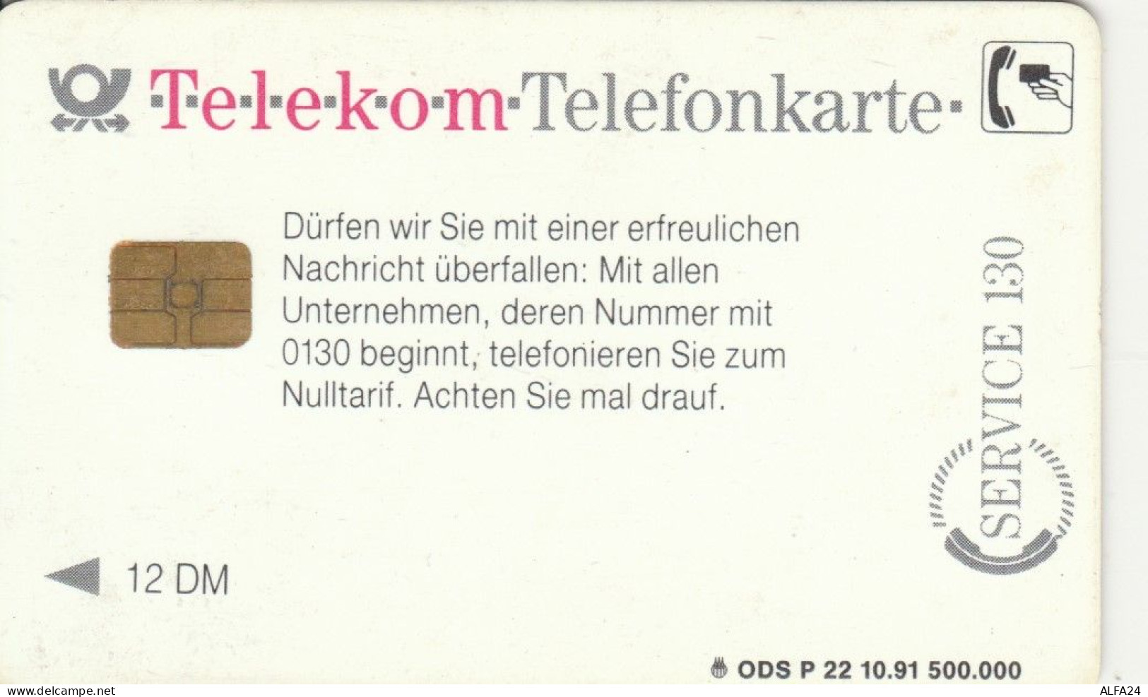 PHONE CARD GERMANIA SERIE P (CK6589 - P & PD-Series: Schalterkarten Der Dt. Telekom