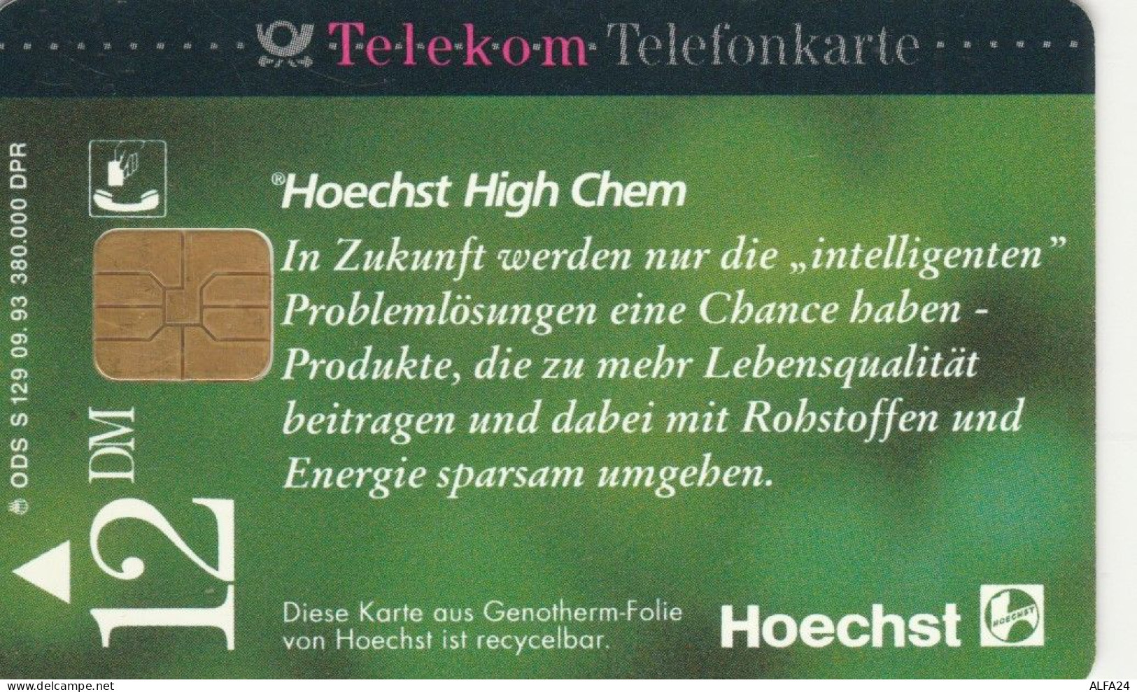 PHONE CARD GERMANIA SERIE S (CK6581 - S-Series: Schalterserie Mit Fremdfirmenreklame