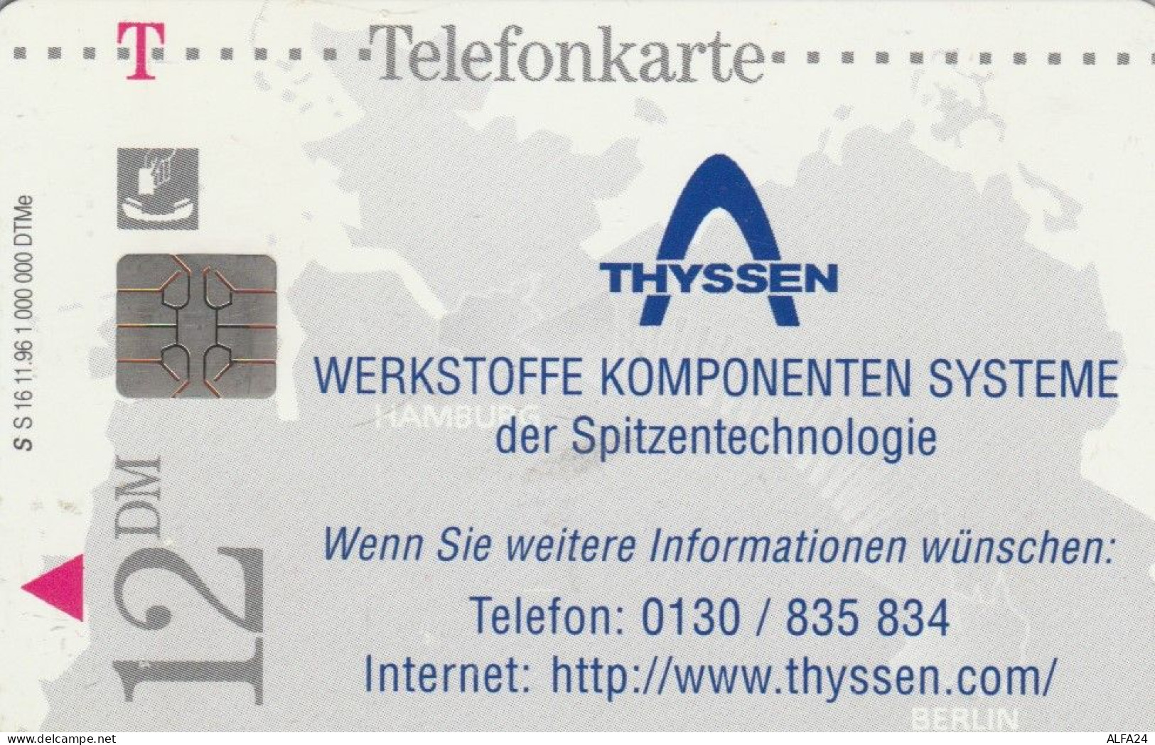 PHONE CARD GERMANIA SERIE S (CK6571 - S-Series : Guichets Publicité De Tiers