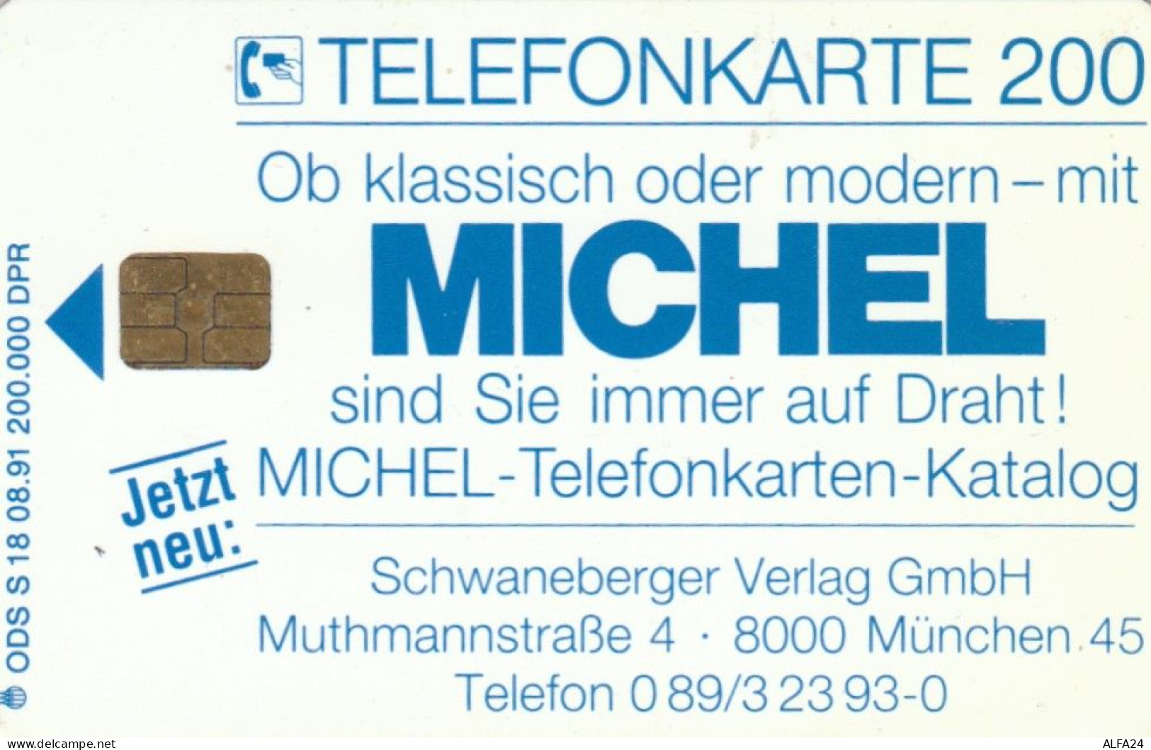 PHONE CARD GERMANIA SERIE S (CK6480 - S-Reeksen : Loketten Met Reclame Van Derden