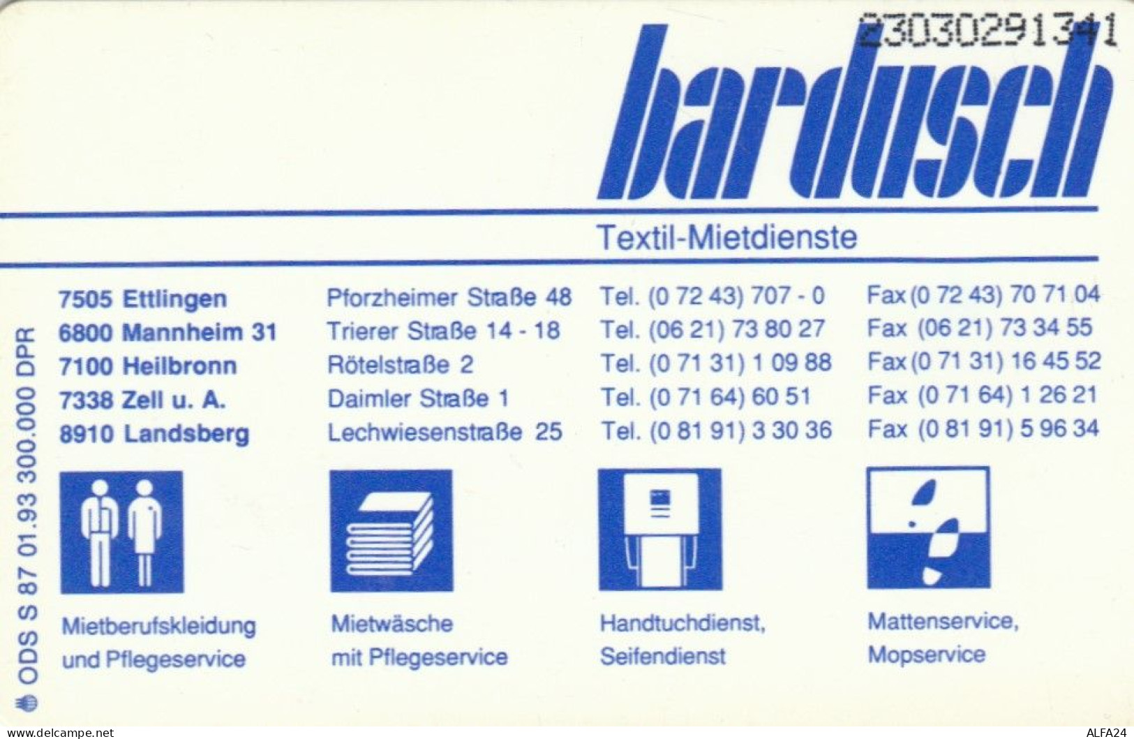 PHONE CARD GERMANIA SERIE S (CK6456 - S-Series : Sportelli Con Pubblicità Di Terzi