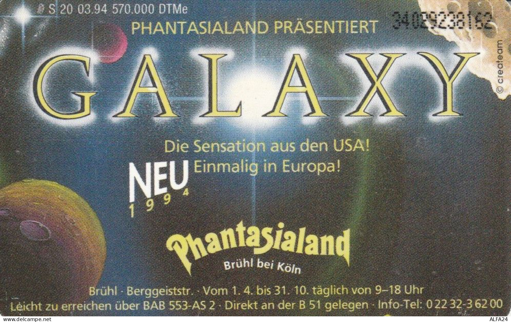 PHONE CARD GERMANIA SERIE S (CK6457 - S-Series : Tills With Third Part Ads