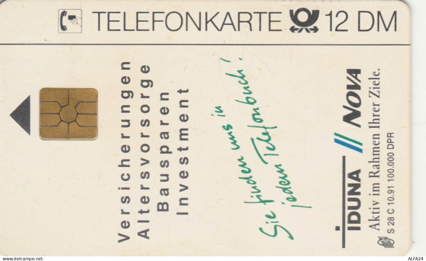 PHONE CARD GERMANIA SERIE S (CK6429 - S-Series : Guichets Publicité De Tiers