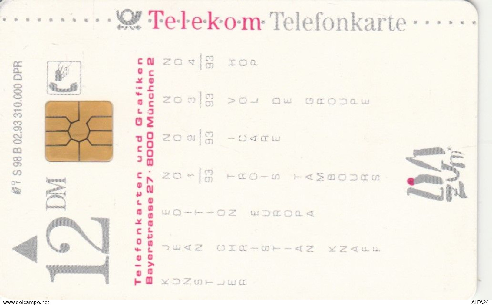 PHONE CARD GERMANIA SERIE S (CK6413 - S-Reeksen : Loketten Met Reclame Van Derden