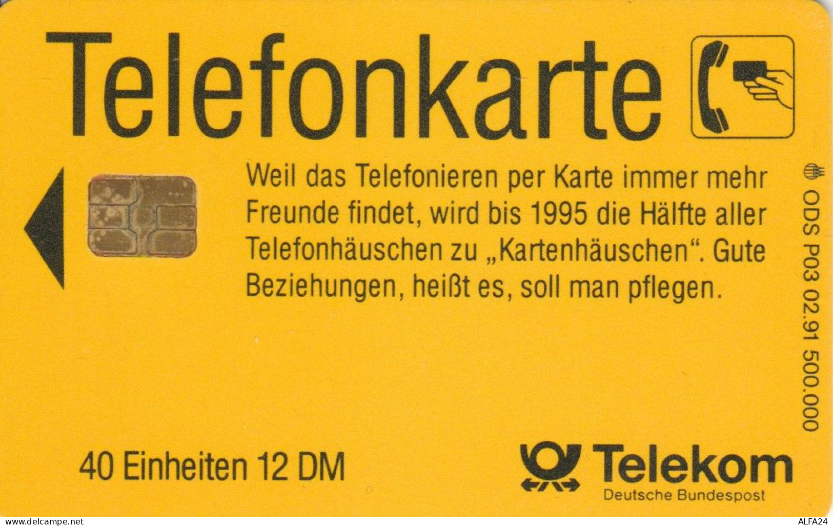 PHONE CARD GERMANIA SERIE P (CK6407 - P & PD-Series : Taquilla De Telekom Alemania