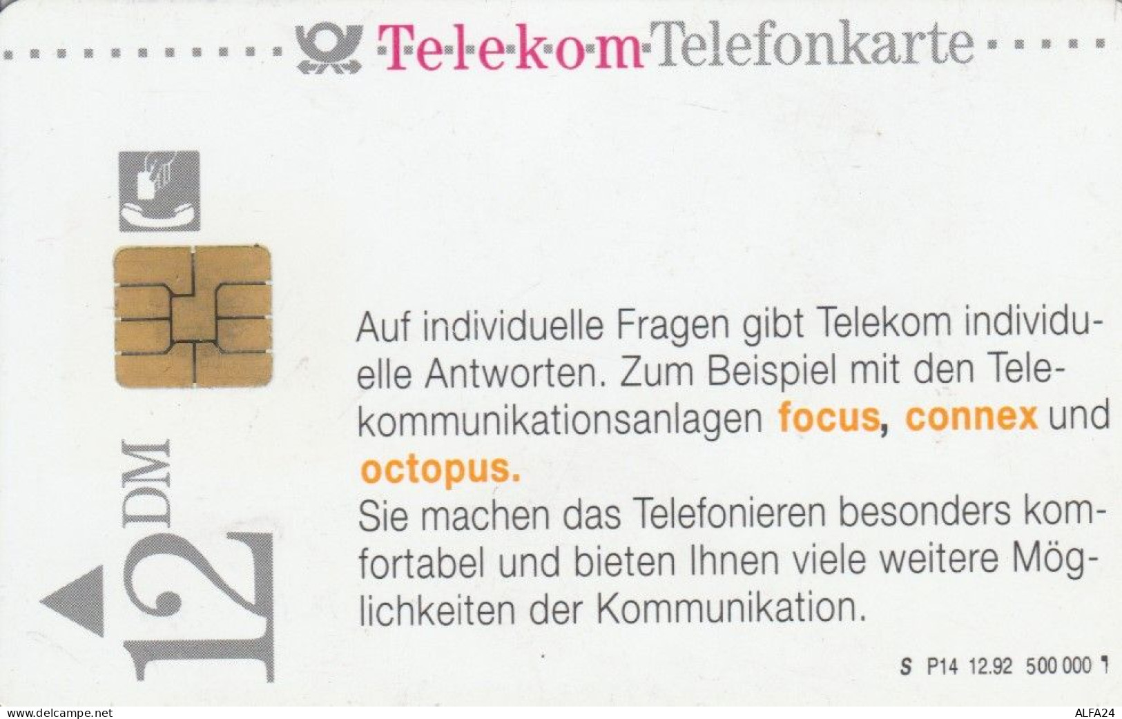 PHONE CARD GERMANIA SERIE P (CK6391 - P & PD-Series : Taquilla De Telekom Alemania