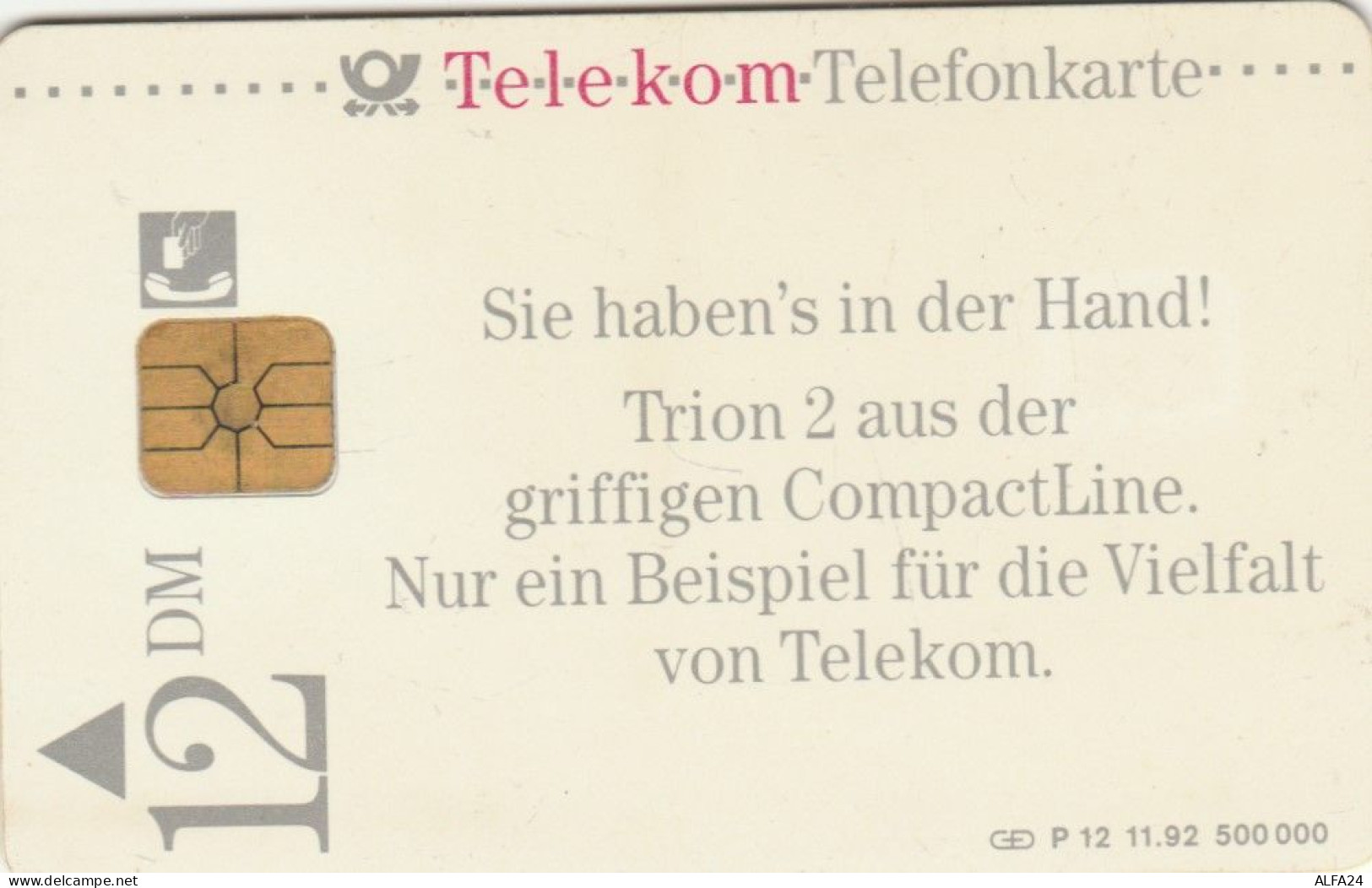 PHONE CARD GERMANIA SERIE P (CK6324 - P & PD-Series: Schalterkarten Der Dt. Telekom