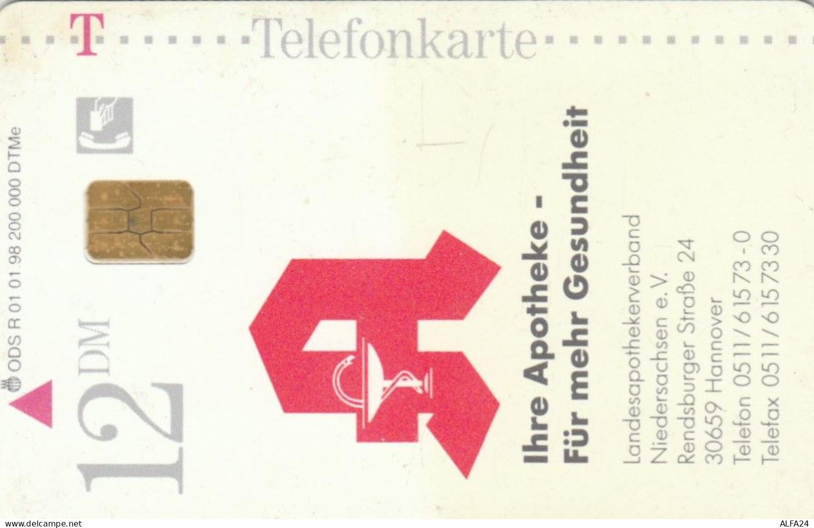 PHONE CARD GERMANIA SERIE R (CK6312 - R-Series: Regionale Schalterserie