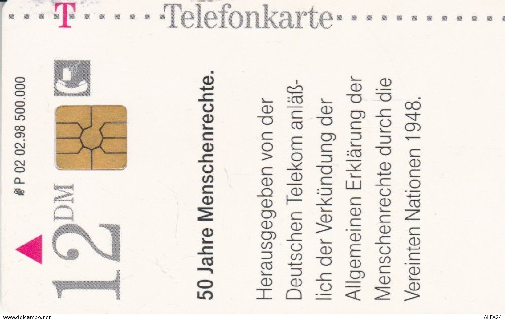 PHONE CARD GERMANIA SERIE P (CK6306 - P & PD-Series : D. Telekom Till