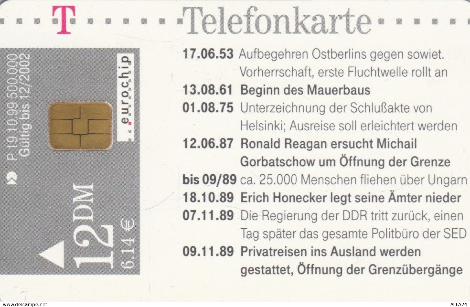 PHONE CARD GERMANIA SERIE P (CK6307 - P & PD-Series : D. Telekom Till