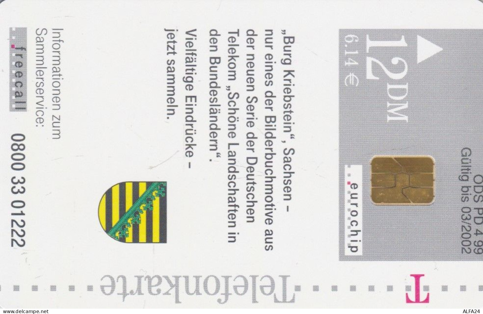 PHONE CARD GERMANIA SERIE PD (CK6299 - P & PD-Series: Schalterkarten Der Dt. Telekom