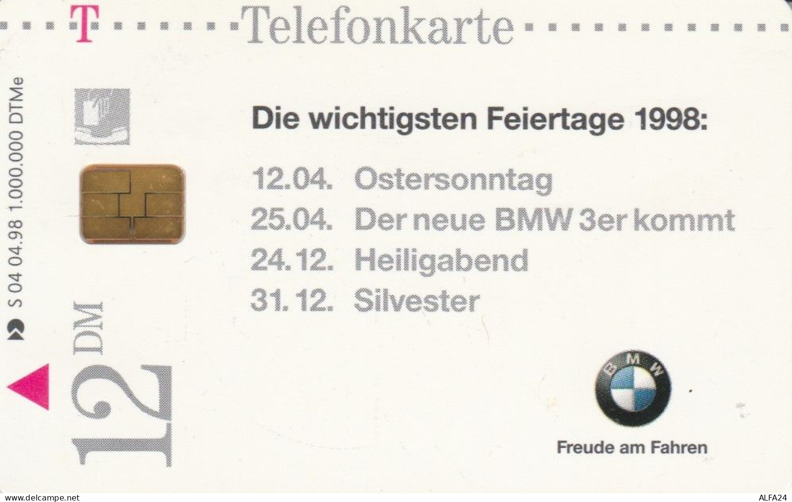 PHONE CARD GERMANIA SERIE S (CK6297 - S-Series : Tills With Third Part Ads