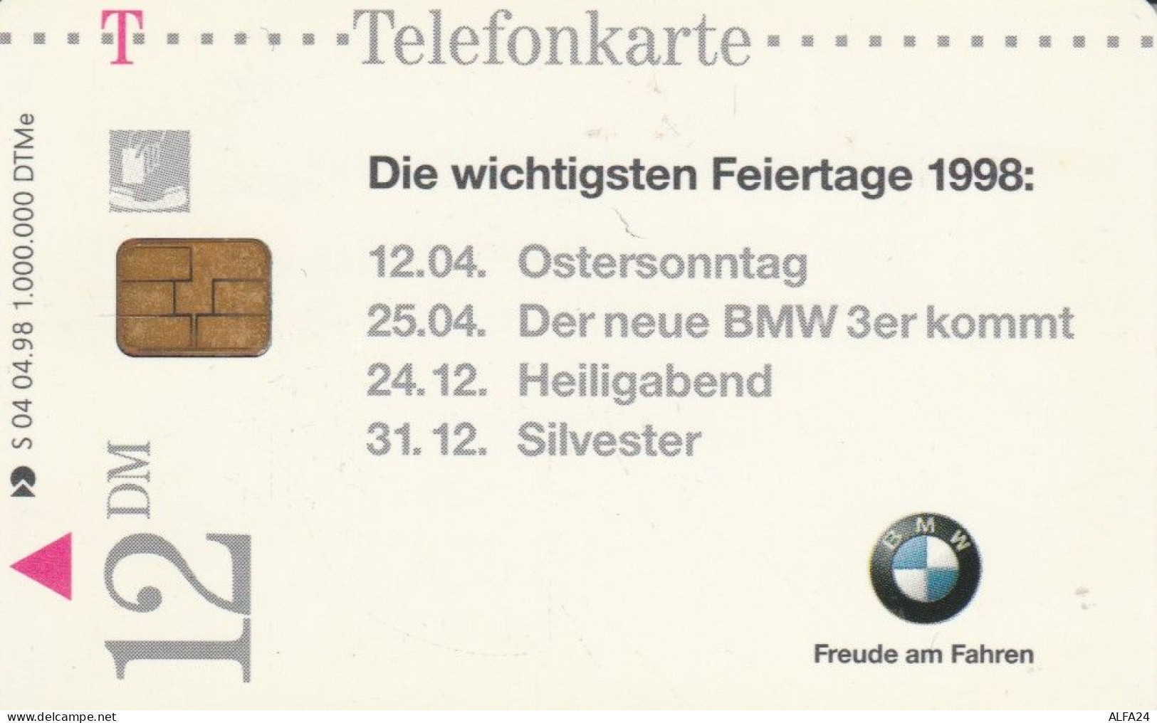 PHONE CARD GERMANIA SERIE S (CK6329 - S-Series : Tills With Third Part Ads