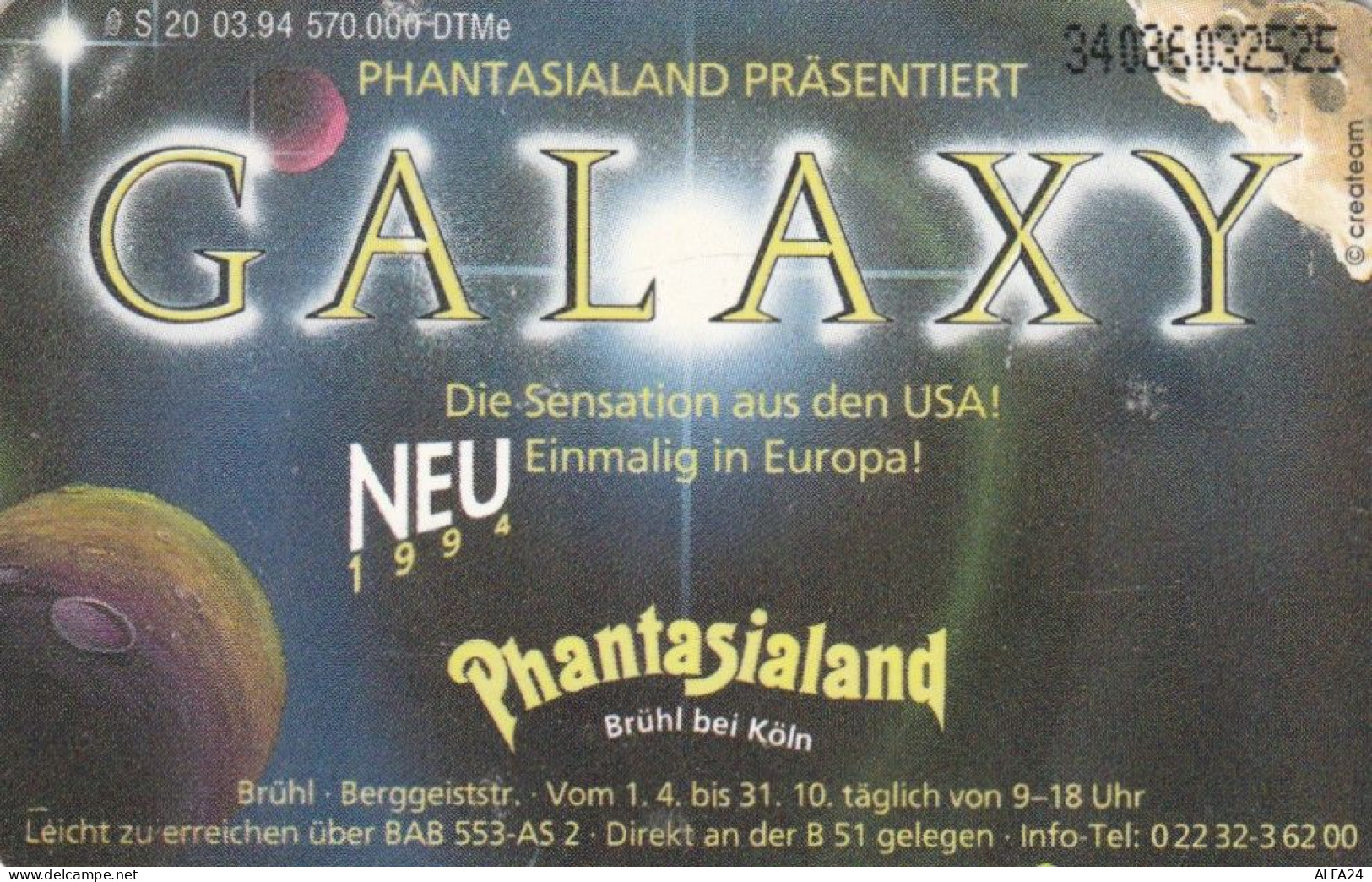 PHONE CARD GERMANIA SERIE S (CK6278 - S-Series : Tills With Third Part Ads