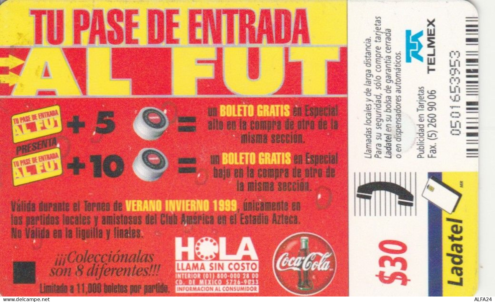 PHONE CARD MESSICO (CK6165 - Mexique