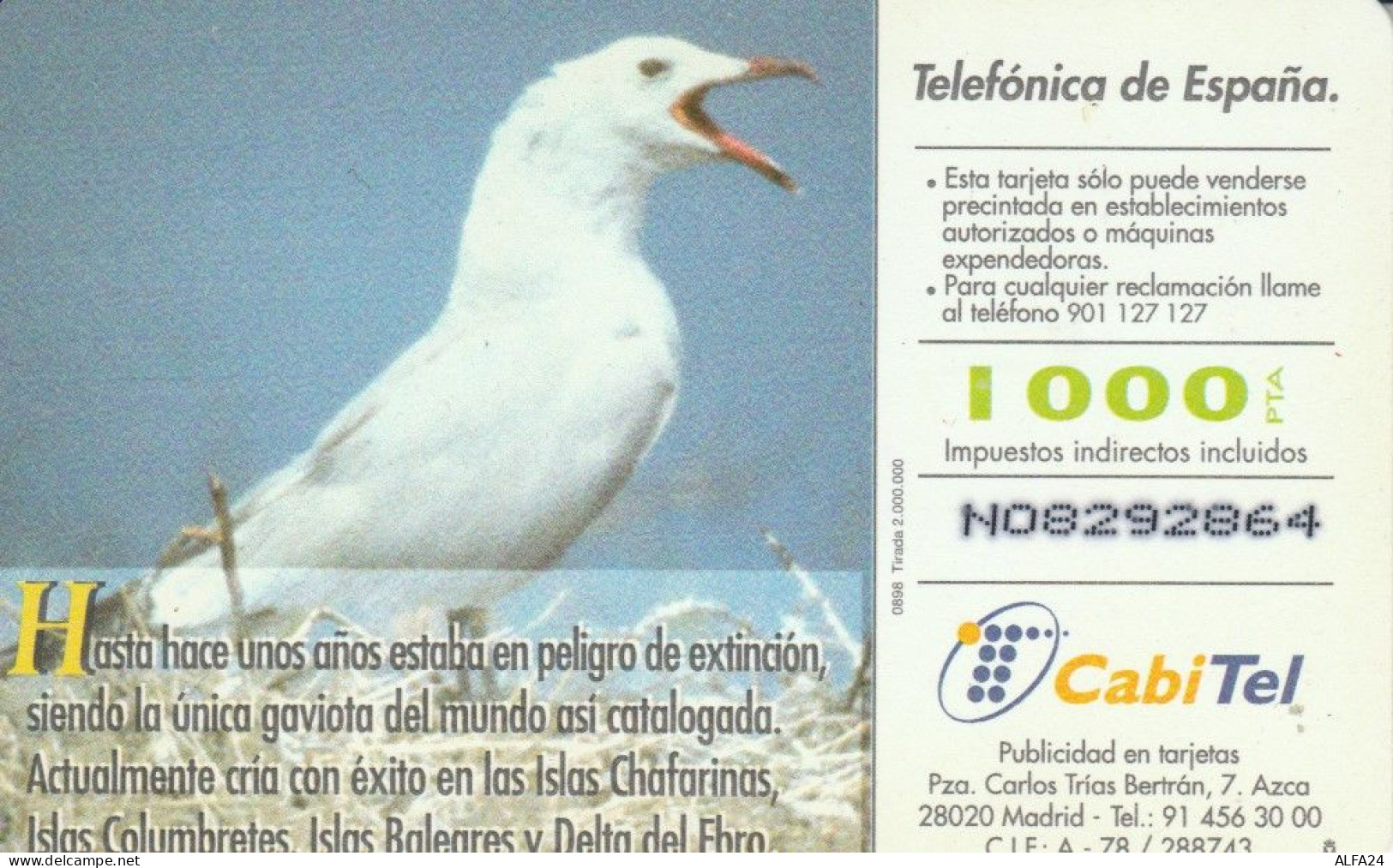 PHONE CARD SPAGNA FAUNA IBERICA (CK7121 - Basisausgaben