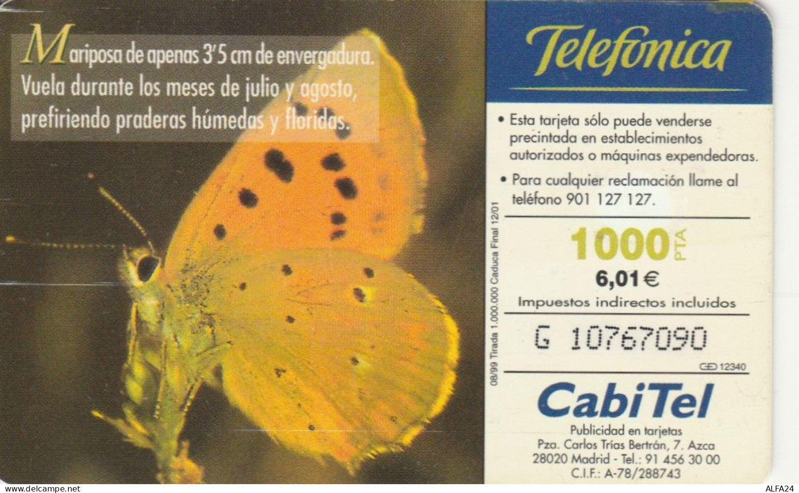 PHONE CARD SPAGNA FAUNA IBERICA (CK7125 - Basisausgaben